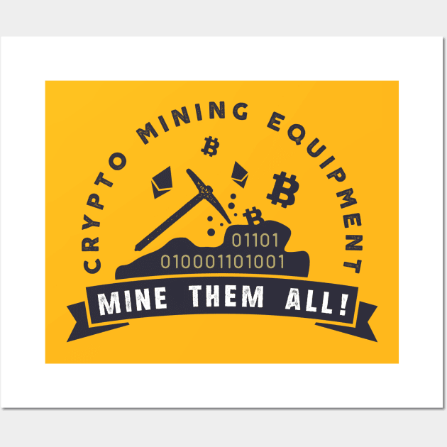 Cryptocurrency Mining Equipment Wall Art by CryptoTextile